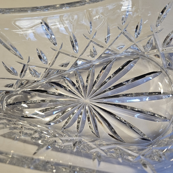 Wine Bottle Caddy/Centerpiece Lady Anne by Gorham Crystal 6 X 6 X 11" - Picture 6 of 12